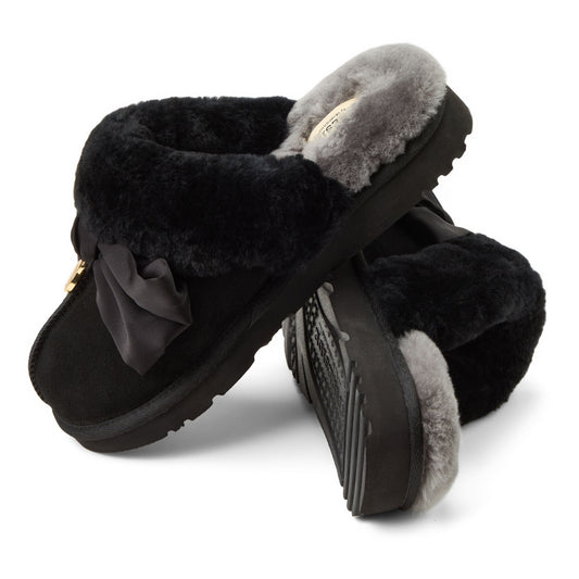 Women's Sydney Dream Bow Genuine Shearling Scuff - US 4778