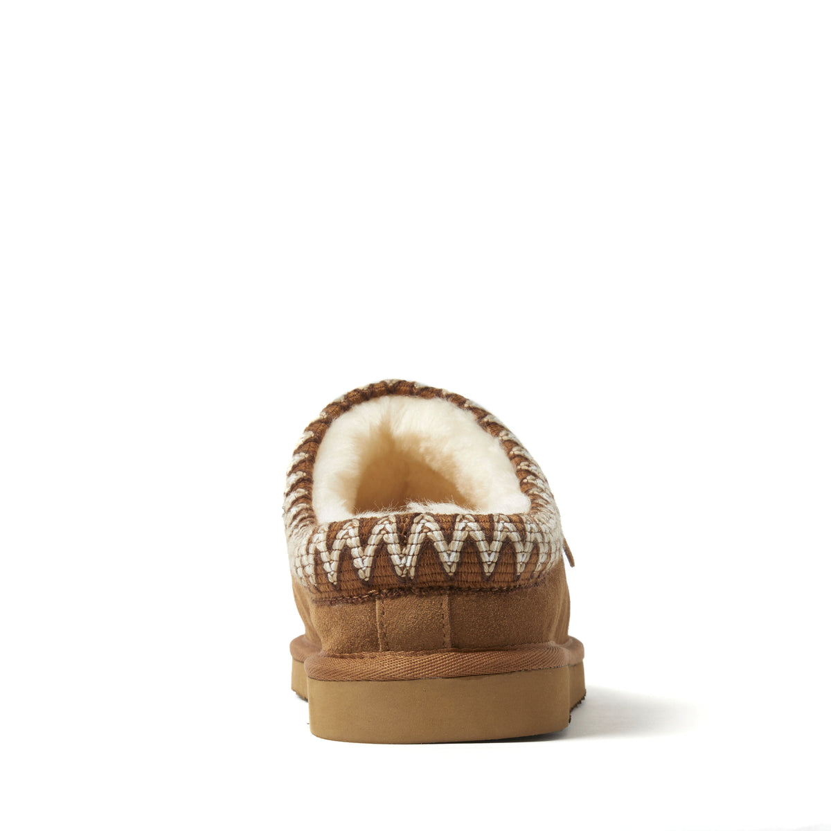 Men's Fireside by Dearfoams Grafton Genuine Shearling Clog With Taping - Water Resistant - US 7347