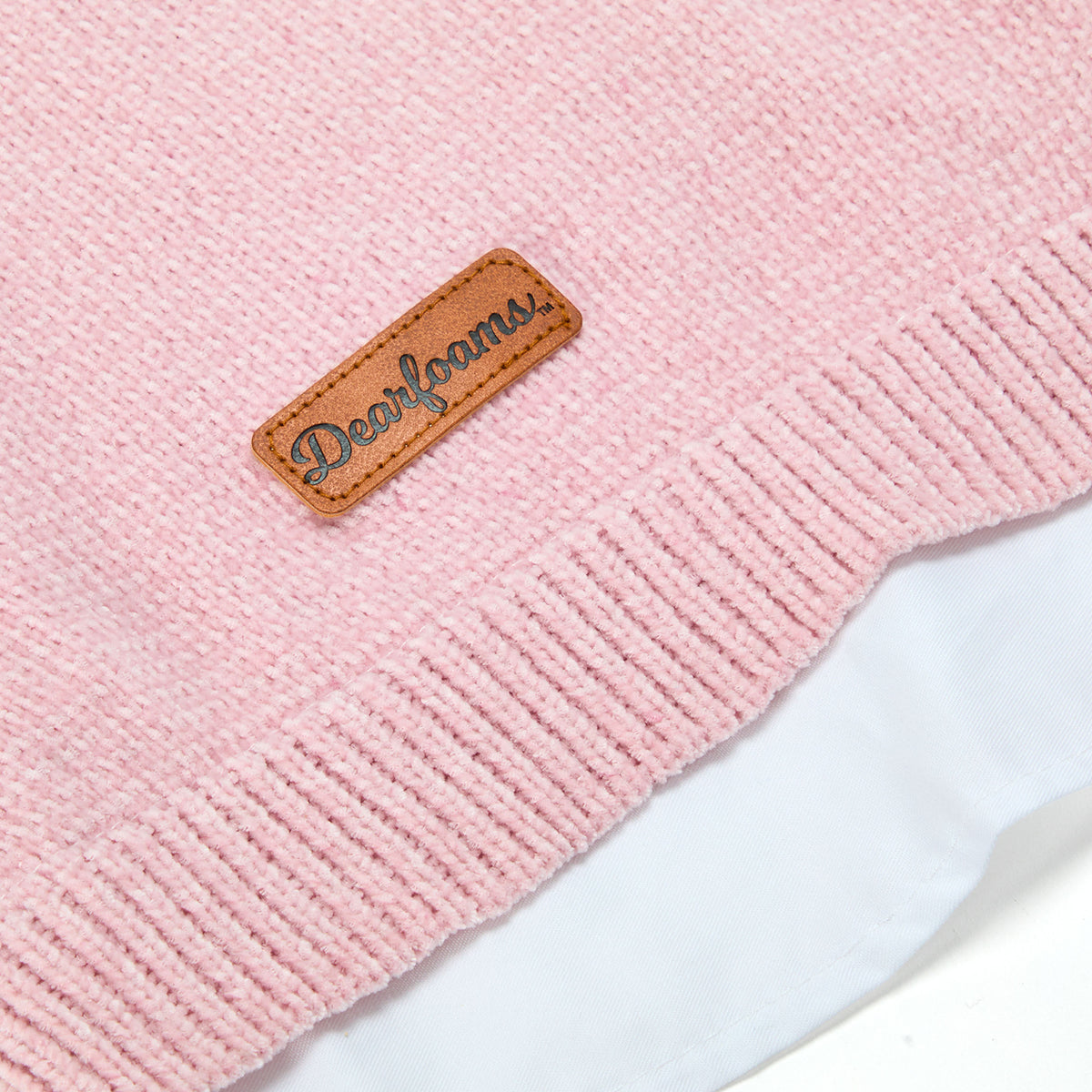 Pink Chenille and Chambray Dog Jacket - US 5591