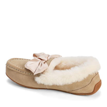 Women's Mel Dream Bow Genuine Shearling Moccasin - US 3874