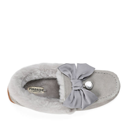 Women's Mel Dream Bow Genuine Shearling Moccasin - US 8590