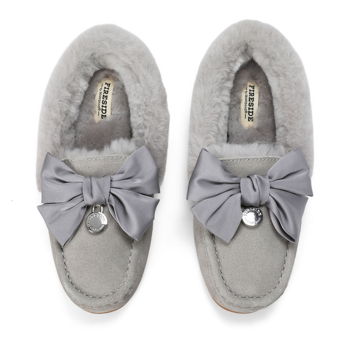 Women's Mel Dream Bow Genuine Shearling Moccasin - US 8590