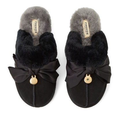 Women's Sydney Dream Bow Genuine Shearling Scuff - US 4778