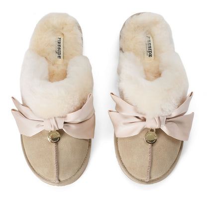 Women's Sydney Dream Bow Genuine Shearling Scuff - US 0936