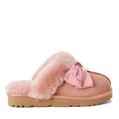 Women's Sydney Dream Bow Genuine Shearling Scuff - US 2967