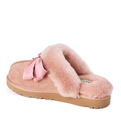 Women's Sydney Dream Bow Genuine Shearling Scuff - US 2967