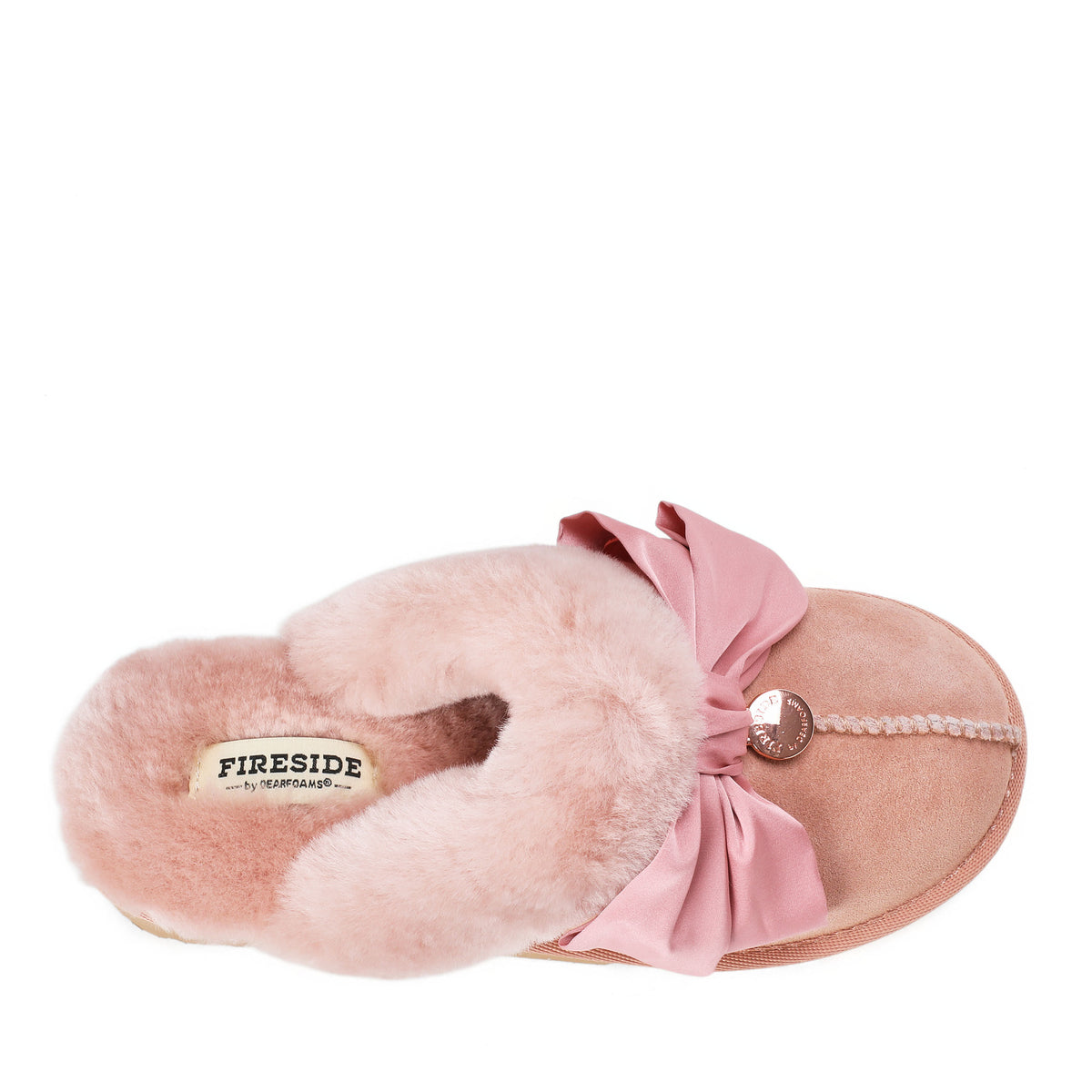 Women's Sydney Dream Bow Genuine Shearling Scuff - US 3288