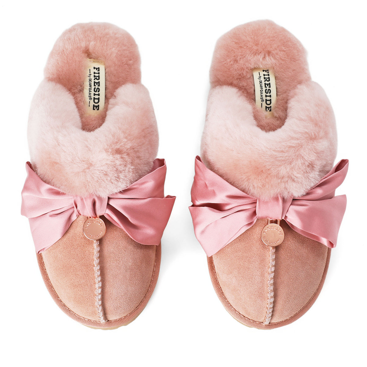Women's Sydney Dream Bow Genuine Shearling Scuff - US 3288