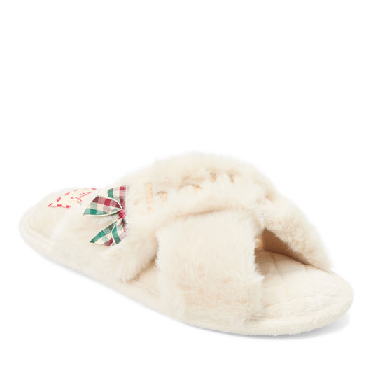 Women's Holiday Fur Slide - US 8958