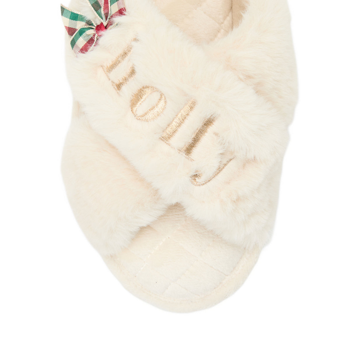 Women's Holiday Fur Slide - US 8958