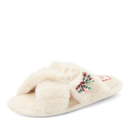 Women's Holiday Fur Slide - US 8958
