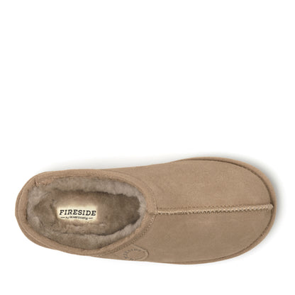 Women's Fireside by Dearfoams Greta Genuine Shearling Clog - Water Resistant - US 4618