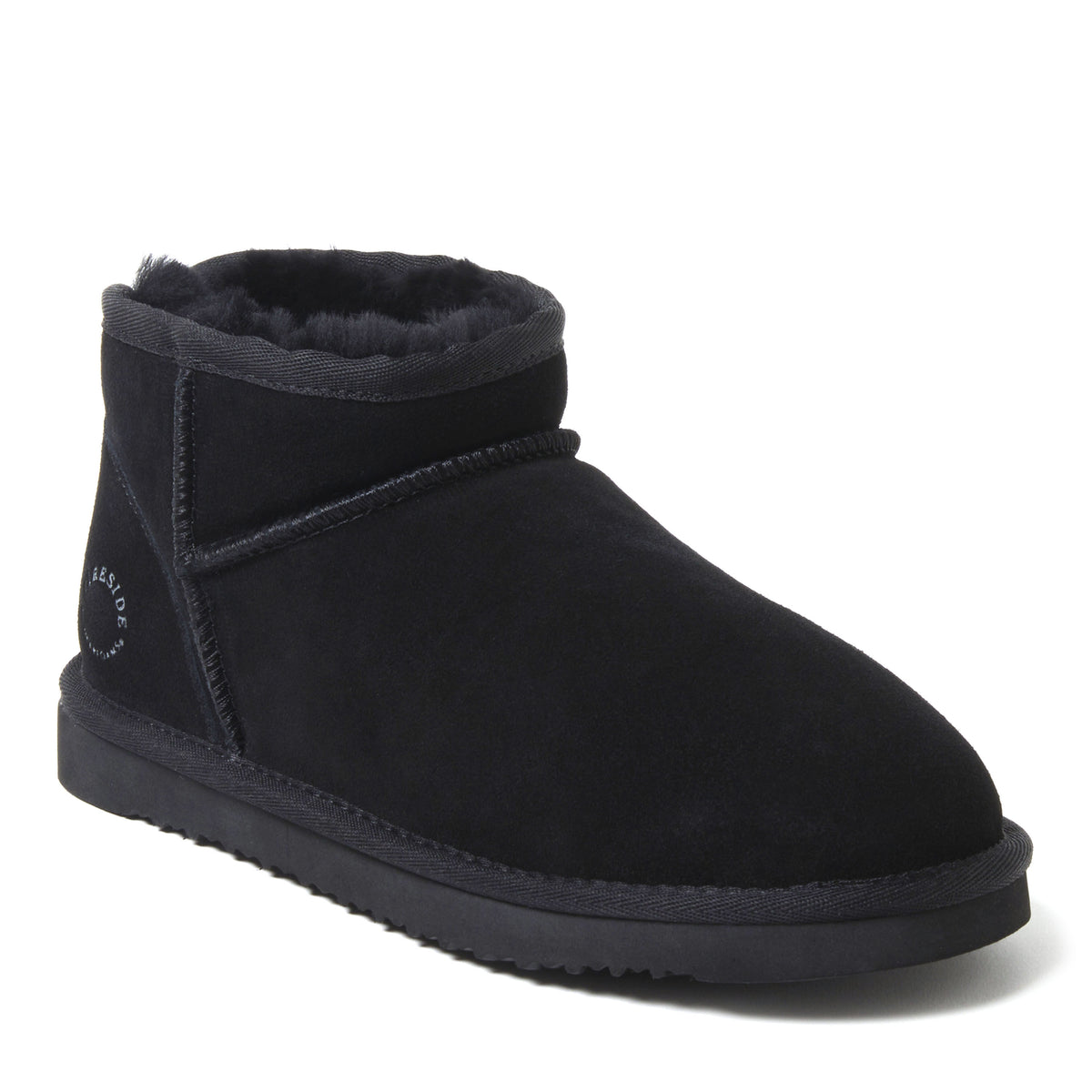 Women's Fireside by Dearfoams Riverland Genuine Shearling Micro Bootie - US 8846
