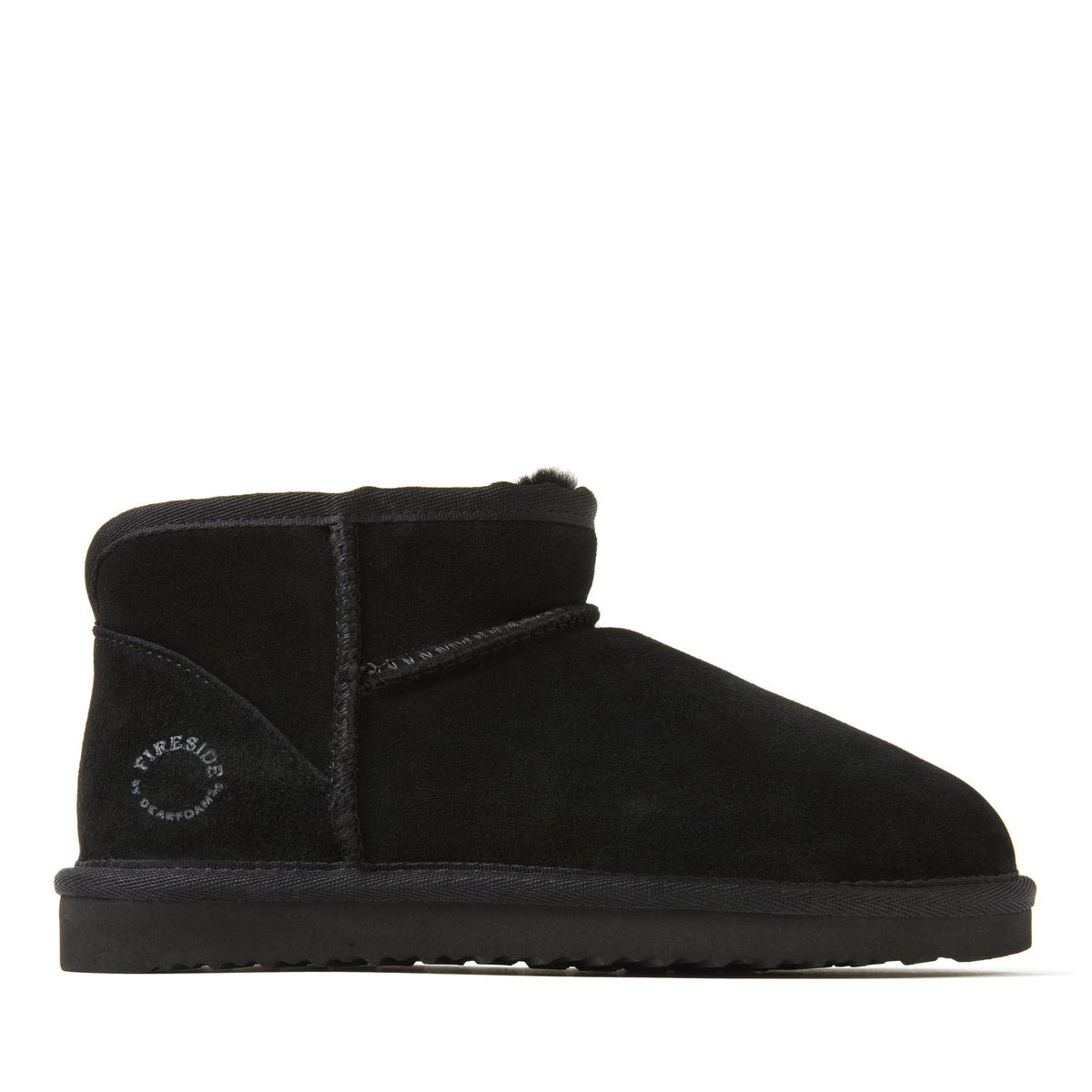 Women's Fireside by Dearfoams Riverland Genuine Shearling Micro Bootie - US 8846
