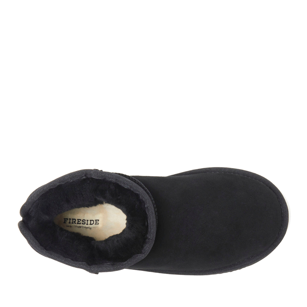 Women's Fireside by Dearfoams Riverland Genuine Shearling Micro Bootie - US 8846