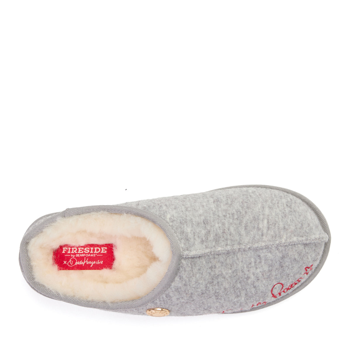 Daniella Karagach’s Women's Fireside Knit Shearling Clog - US 4974
