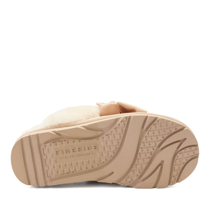 Daniella Karagach’s Women's Fireside Knit Shearling Scuff - US 1991