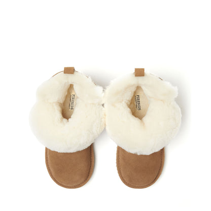 Kid's Fireside by Dearfoams Bunbury Genuine Shearling Boot - US 1209