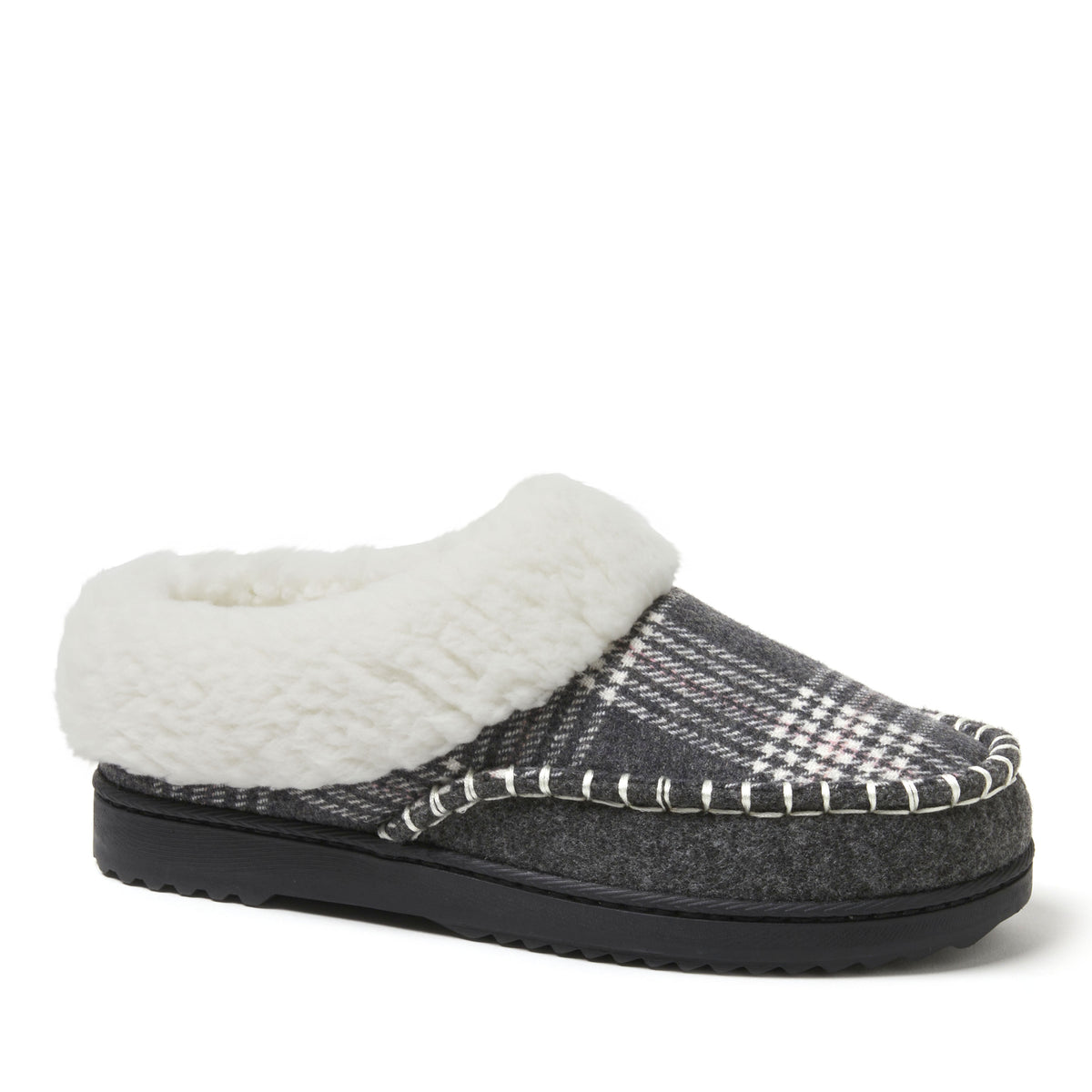 Women's Nyla Felted And Plaid Moc Toe Clog - US 3523