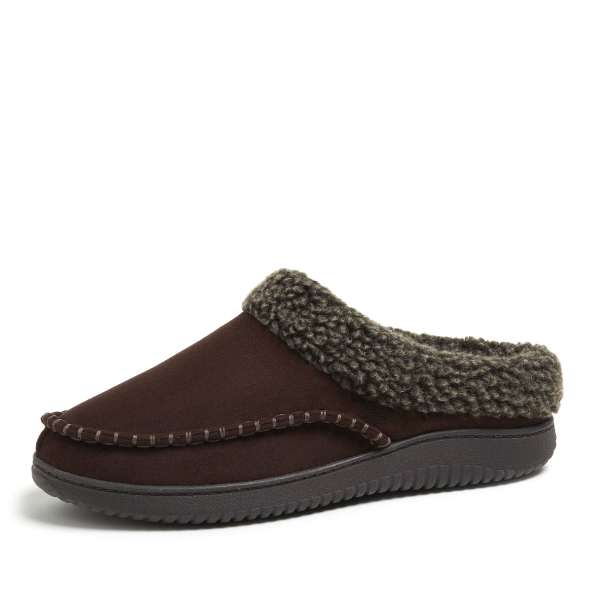 Men's Marshall Microsuede Moc Toe Clog With Berber Cuff - US 8744