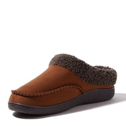 Men's Marshall Microsuede Moc Toe Clog With Berber Cuff - US 3713