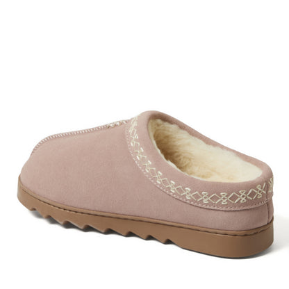 Women's Doreen Genuine Suede Clog with Embroidery - US 7841
