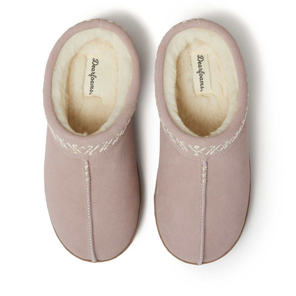 Women's Doreen Genuine Suede Clog with Embroidery - US 7841
