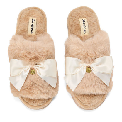 Women's Bianca Pile Slide With Bow - US 1572