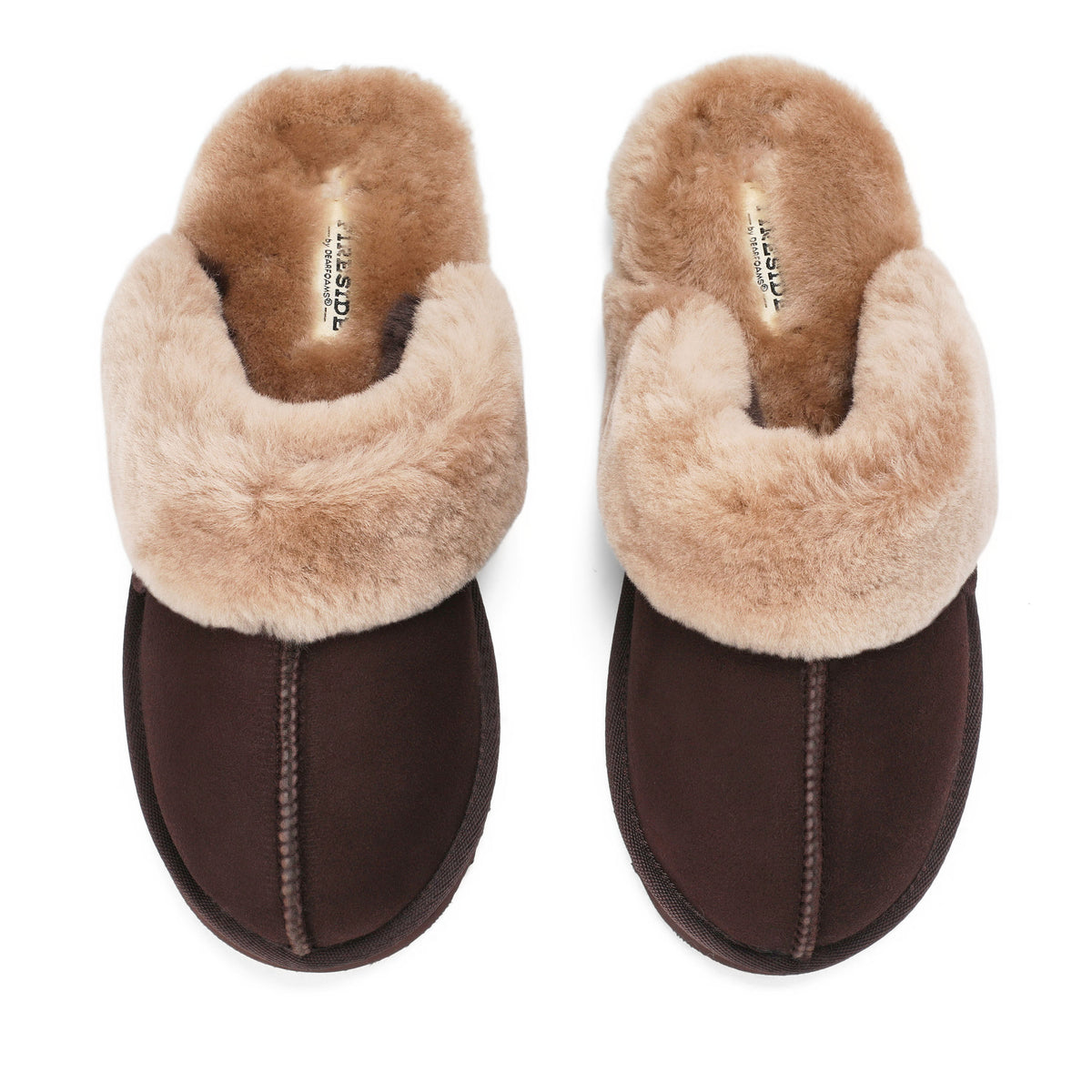 Women's Fireside by Dearfoams Sydney Genuine Shearling Scuff Slipper - US 1685