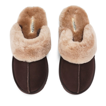 Women's Fireside by Dearfoams Sydney Genuine Shearling Scuff Slipper - US 1685
