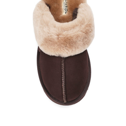 Women's Fireside by Dearfoams Sydney Genuine Shearling Scuff Slipper - US 1685