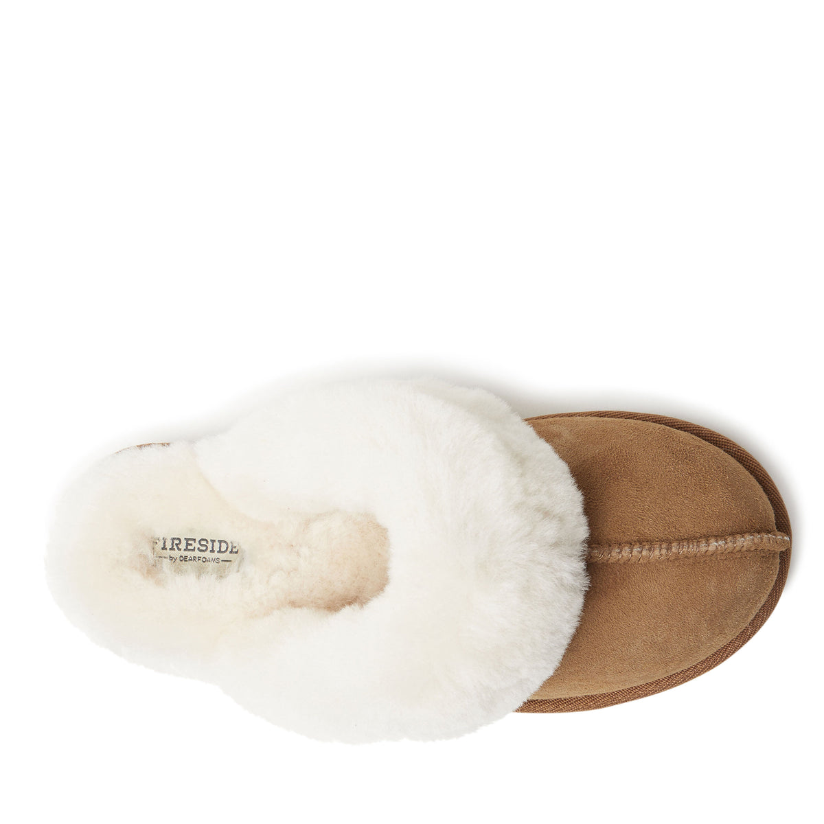 Women's Fireside by Dearfoams Sydney Genuine Shearling Scuff Slipper - US 3637