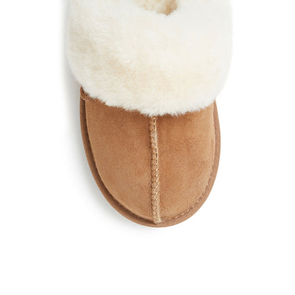 Women's Fireside by Dearfoams Sydney Genuine Shearling Scuff Slipper - US 3637