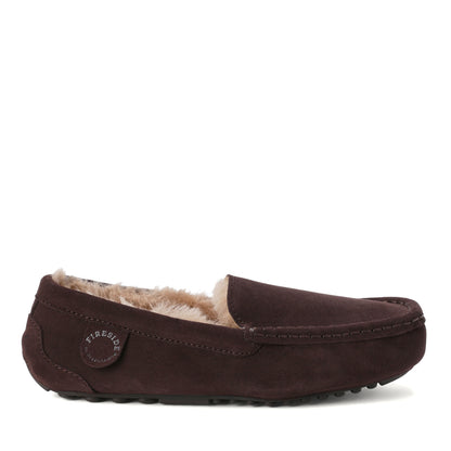 Women's Fireside by Dearfoams Mel Genuine Shearling Moccasin - US 0848
