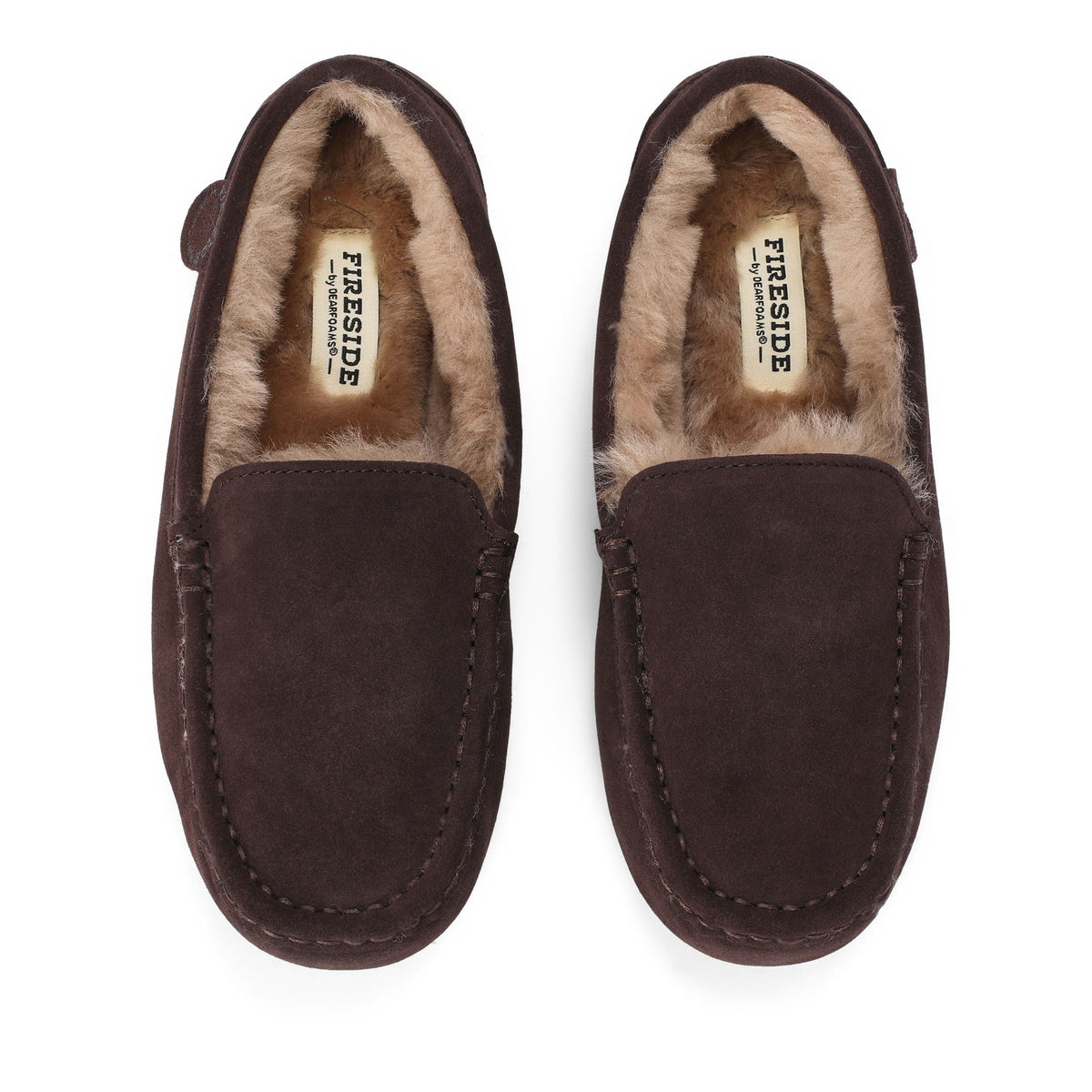 Women's Fireside by Dearfoams Mel Genuine Shearling Moccasin - US 0848