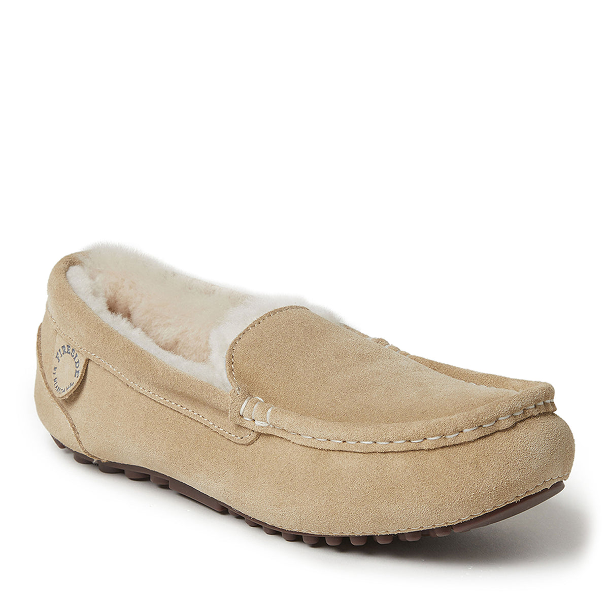 Women's Fireside by Dearfoams Mel Genuine Shearling Moccasin - US 7206