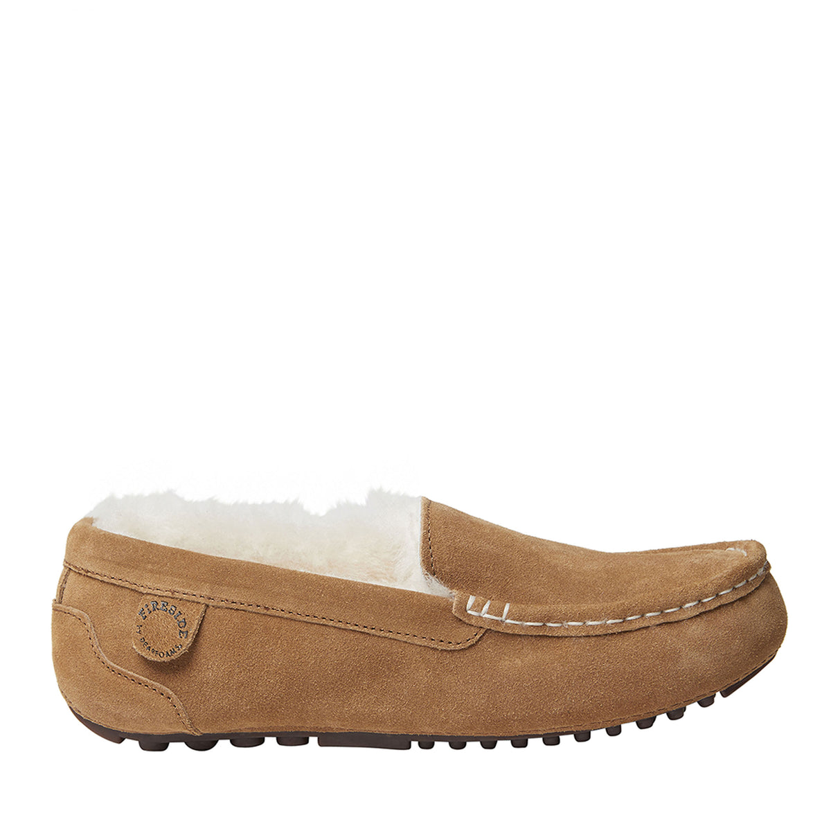 Women's Fireside by Dearfoams Mel Genuine Shearling Moccasin - US 6280
