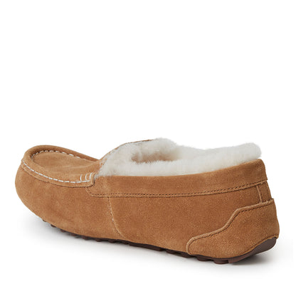 Women's Fireside by Dearfoams Mel Genuine Shearling Moccasin - US 9878