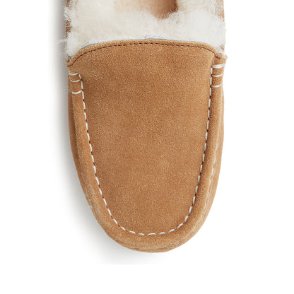Women's Fireside by Dearfoams Mel Genuine Shearling Moccasin - US 9878