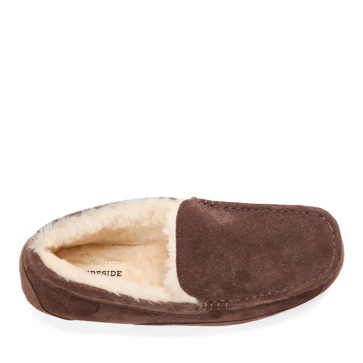 Men's Fireside by Dearfoams Melbourne Genuine Shearling Moccasin Slipper - US 7035