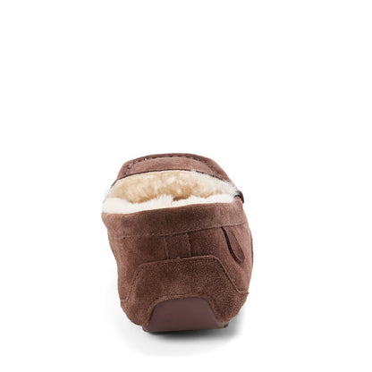 Men's Fireside by Dearfoams Melbourne Genuine Shearling Moccasin Slipper - US 8556
