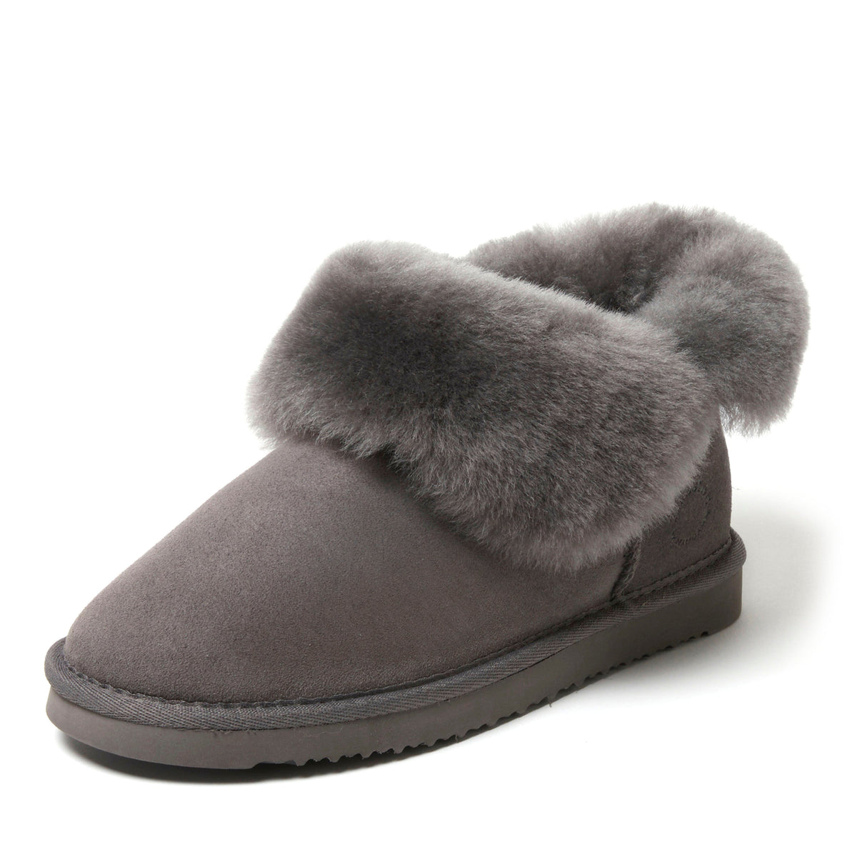 Women's Fireside by Dearfoams Perth Genuine Shearling Foldover Boot Slipper - US 9204