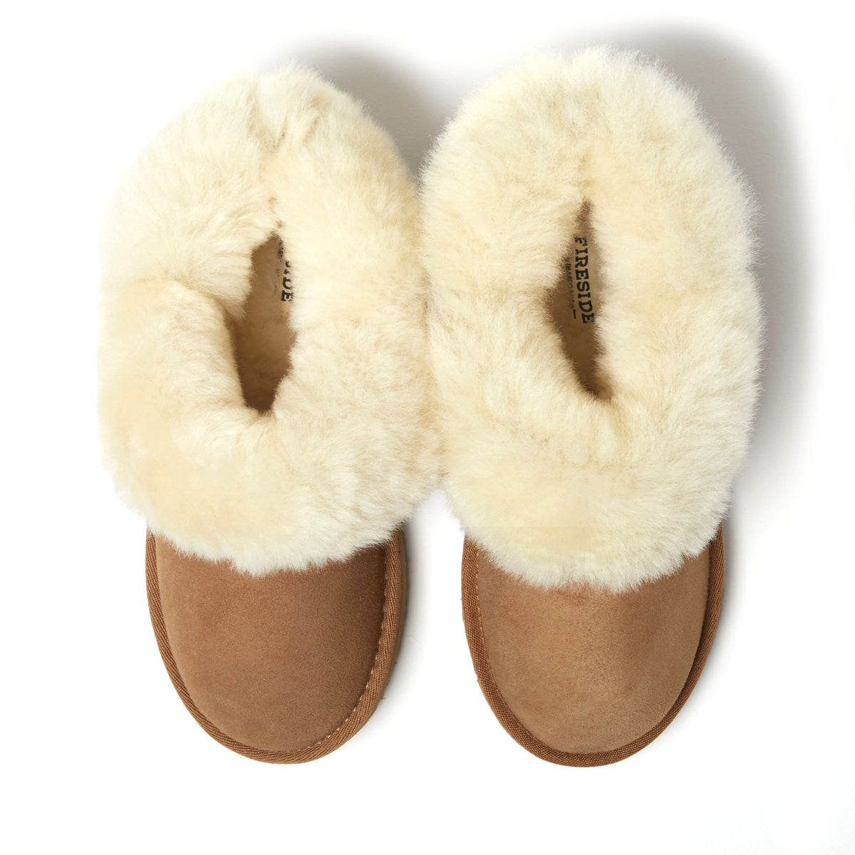 Women's Fireside by Dearfoams Perth Genuine Shearling Foldover Boot Slipper - US 5312