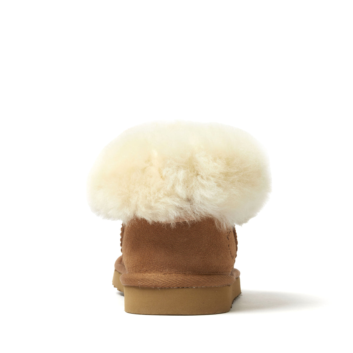 Women's Fireside by Dearfoams Perth Genuine Shearling Foldover Boot Slipper - US 5312