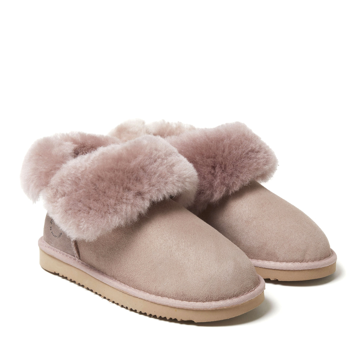 Women's Fireside by Dearfoams Perth Genuine Shearling Foldover Boot Slipper - US 7006