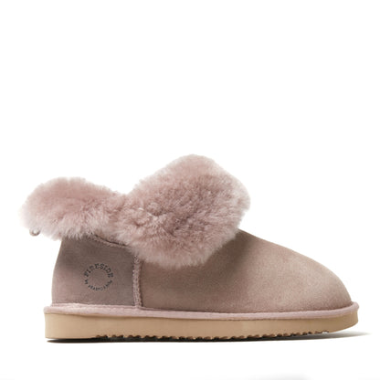 Women's Fireside by Dearfoams Perth Genuine Shearling Foldover Boot Slipper - US 7006
