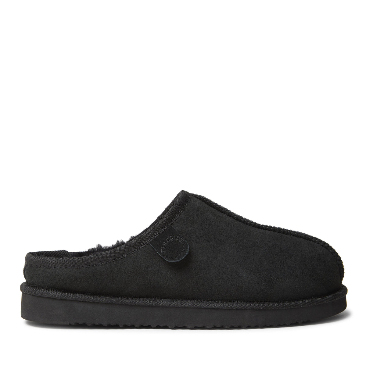 Men's Fireside by Dearfoams Grafton Genuine Shearling Clog Slipper with Woven Accent - US 9479