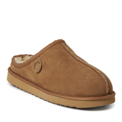 Men's Fireside by Dearfoams Grafton Genuine Shearling Clog Slipper with Woven Accent - US 4676