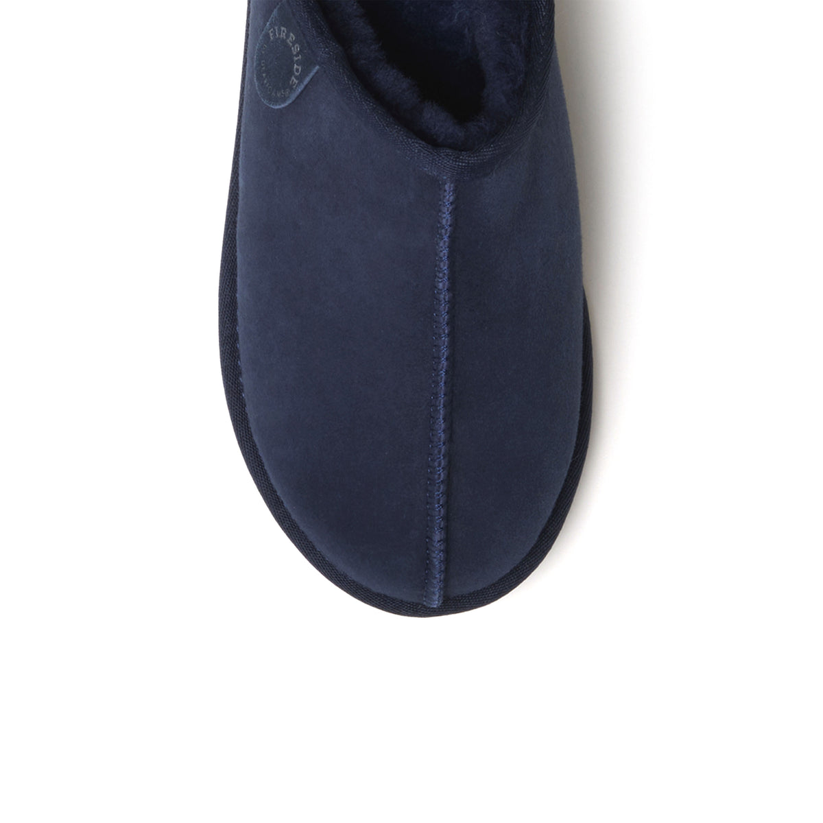 Men's Fireside by Dearfoams Grafton Genuine Shearling Clog Slipper with Woven Accent - US 8633