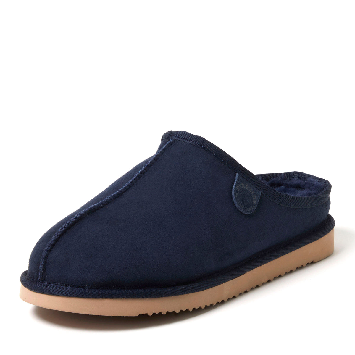 Men's Fireside by Dearfoams Grafton Genuine Shearling Clog Slipper with Woven Accent - US 5344